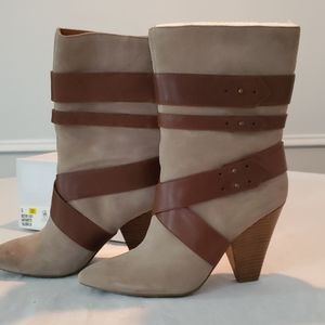 Nine West suede and leather boots